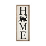 SP - 'Home' Cat Silhouette Wood Sign