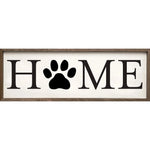 SP - 'Home' Dog Paw Wood Sign