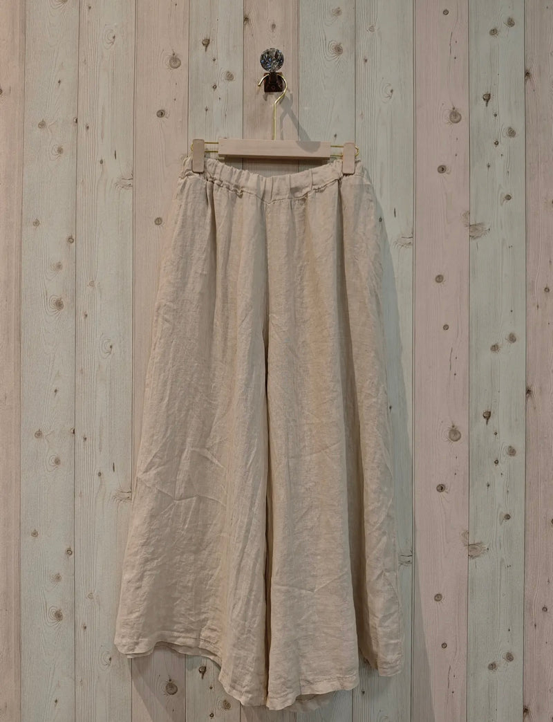 CC LINEN BUTTON FRONT SKIRT
