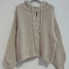 CC MOHAIR HOODED CARDIGAN