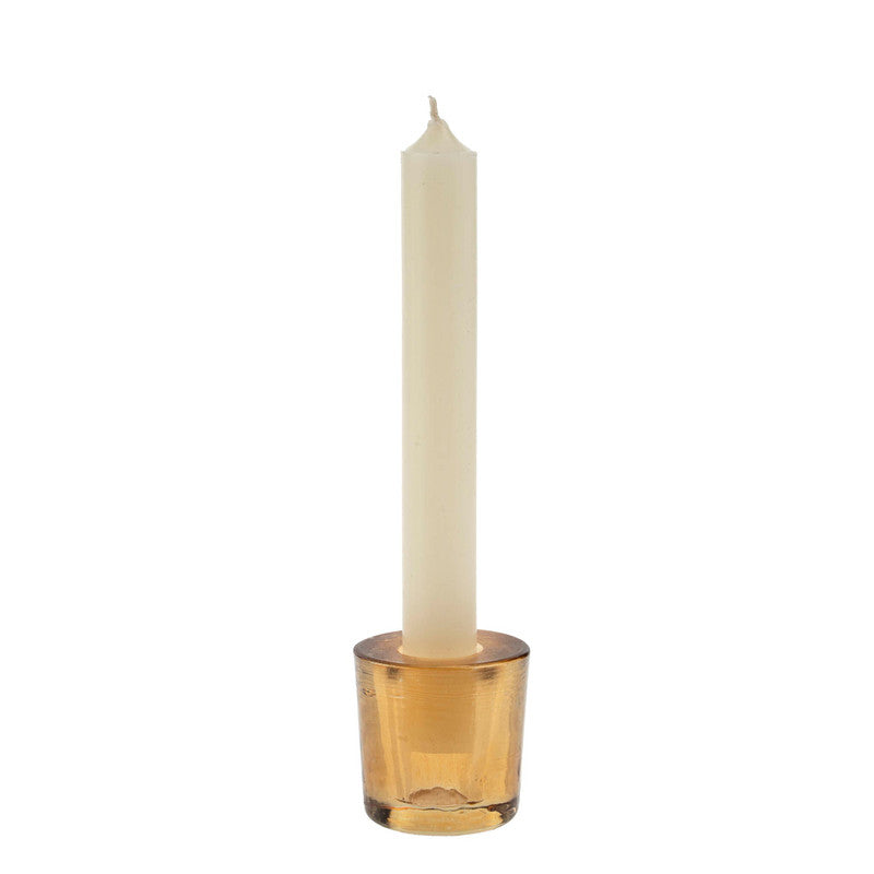 NS Candle Holder Prism Blush With Candle