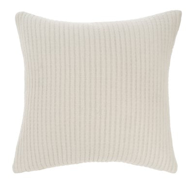 NS Kantha-Stitch Pillow White