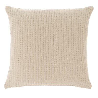 NS Kantha-Stitch Pillow Cream