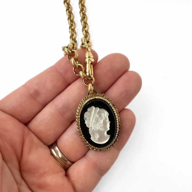 TL JLP Vintage Cameo Necklace
