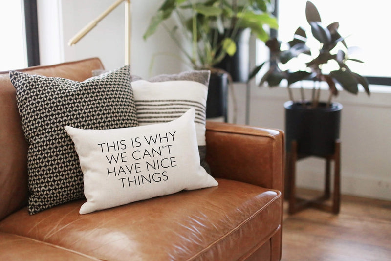 SP | Can't Have Nice Things Throw Pillow