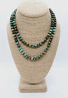 CC HAND KNOTTED TURQUOISE NECKLACE