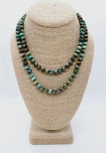 CC HAND KNOTTED TURQUOISE NECKLACE