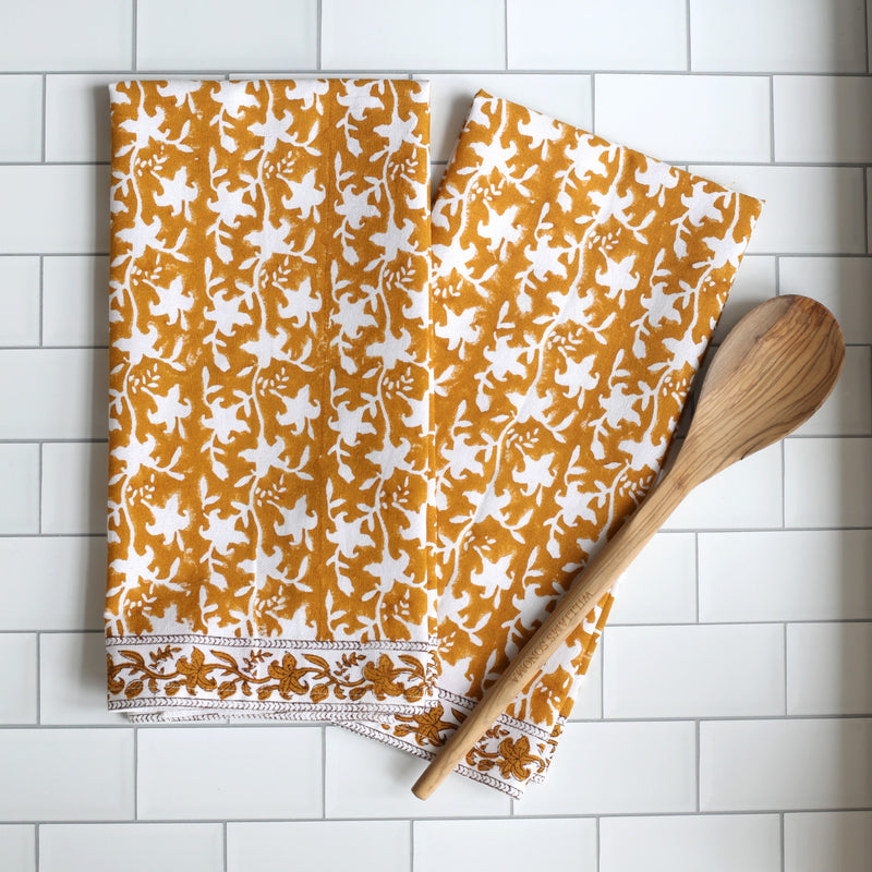 PAR Tea Towel Pacho Saffron Verso