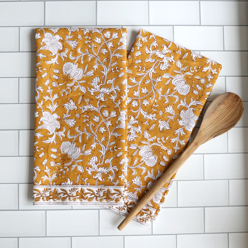 PAR Tea Towel Pacho Saffron Floral
