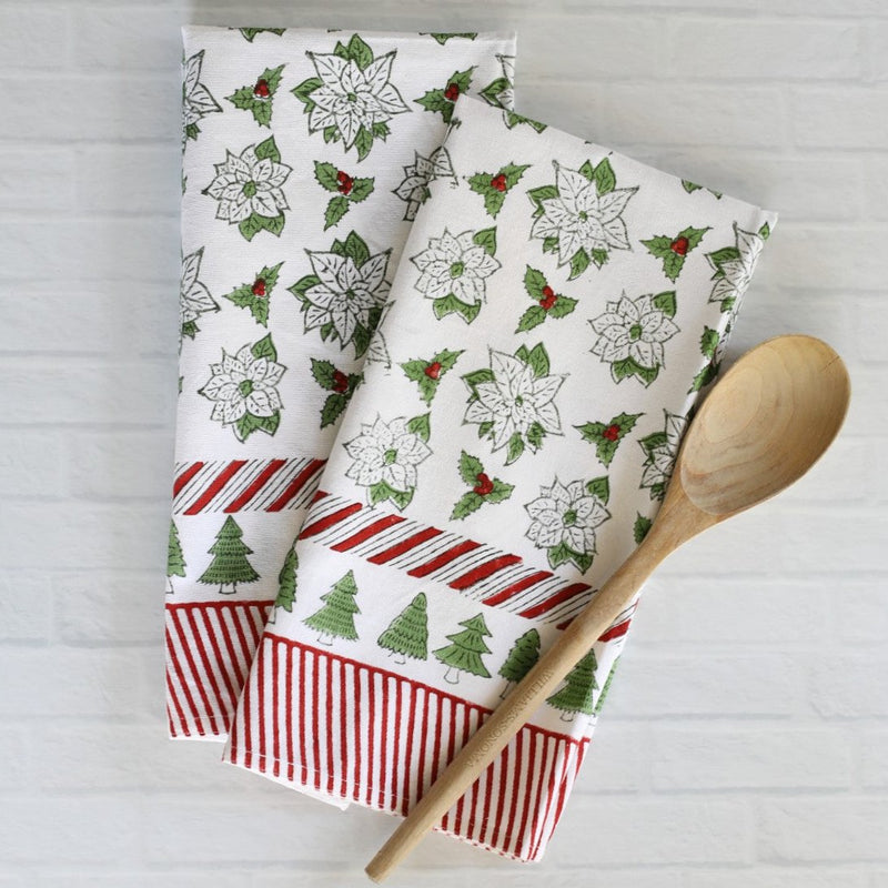 PAR Tea Towel Poinsettia