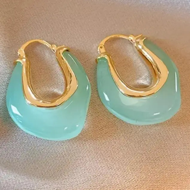TL JEMc Resin gold Earring