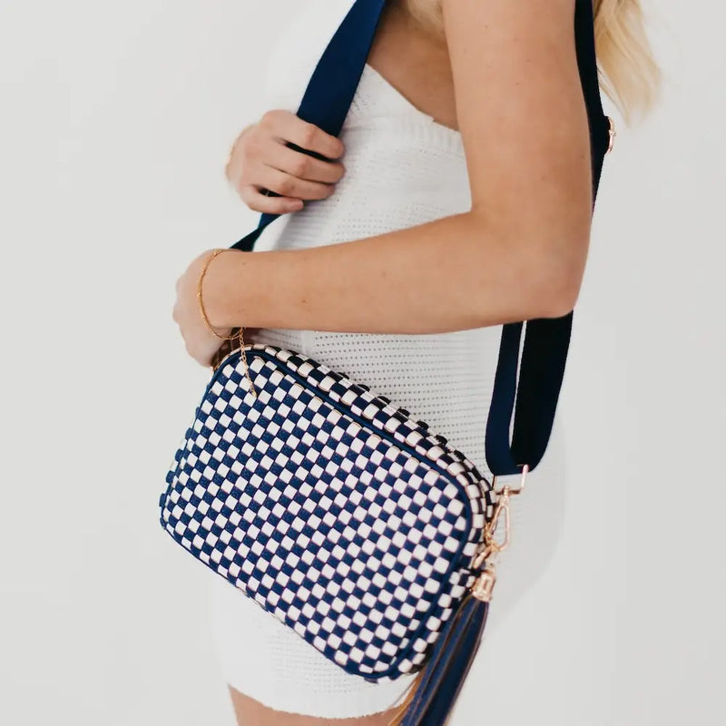 TL PS Woven Camera Crossbody