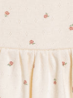 BA - Soleil Pointelle Bodysuit Dress - Rosa Floral: 12-18M