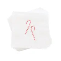 Candy Cane-Cocktail Napkin