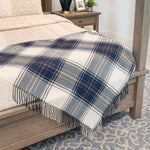 Classic Plaid Tassel Trim 50x60 Inch Throw