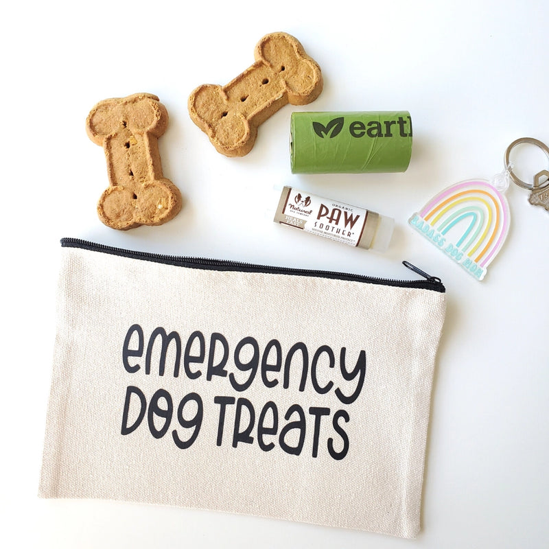 SP | Emergency Dog Treats - Canvas Zipper Pouch