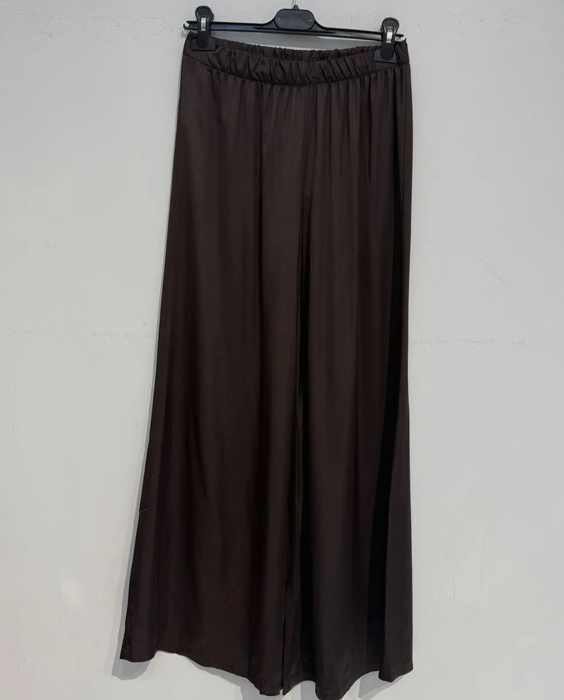 CC SATIN PANTS WITH ELASTIC WAIST