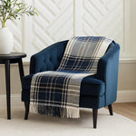 Classic Plaid Tassel Trim 50x60 Inch Throw