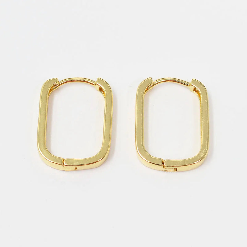 TL JAE Oval Hoop Earrings w/Click Closure