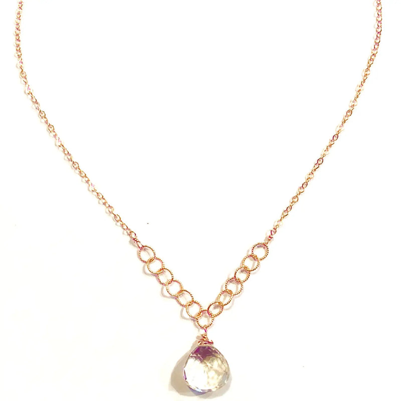 TL JJB Green Amethyst GF Necklace