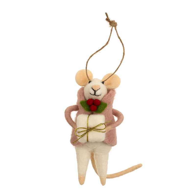 NS Mouse Gifting Gracie Ornament