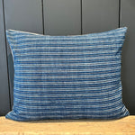 Faris - Blue Striped Lumbar Pillow