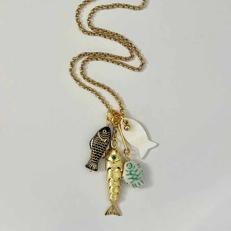 TL JSFS School of Fish Necklace