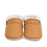 BA - Fringeless Sherpa Baby Moccasins - Baby Shoes (Gingersnap)