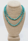 CC HAND KNOTTED TURQUOISE NECKLACE