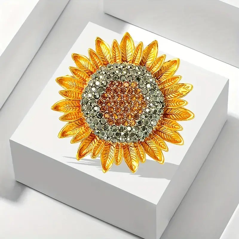 TL JMH Sunflower Brooch