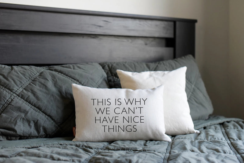 SP | Can't Have Nice Things Throw Pillow