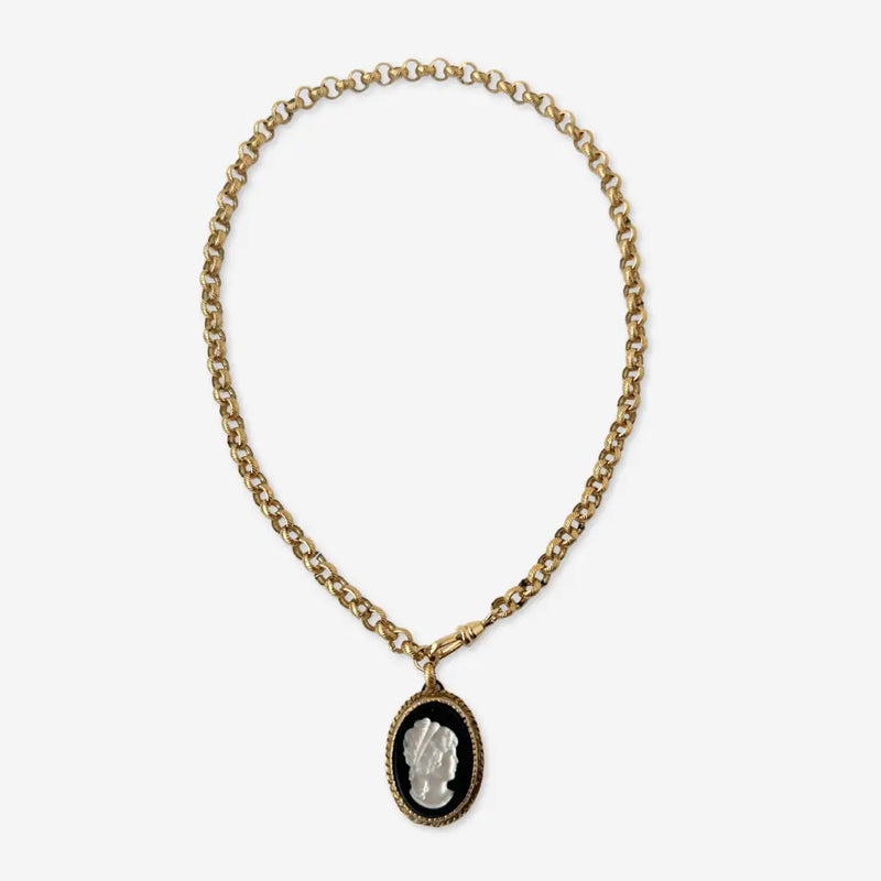 TL JLP Vintage Cameo Necklace