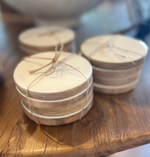 BB - White Mango Wood Drink Coasters
