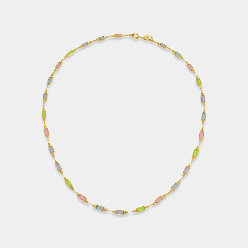 TL JB Rainbow Gem Necklace