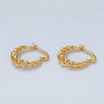 TL JAE Twist Hoop Earrings