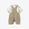 BA - Pond Friends Organic Muslin Camp Shirt & Linen Overall Shorts