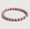 CC ENAMEL AND CZ STRETCH BRACELET