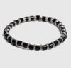 CC ENAMEL AND CZ STRETCH BRACELET