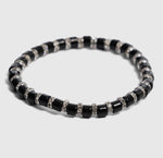 CC ENAMEL AND CZ STRETCH BRACELET