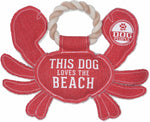 SP - 'This Dog Loves The Beach' Dog Toy