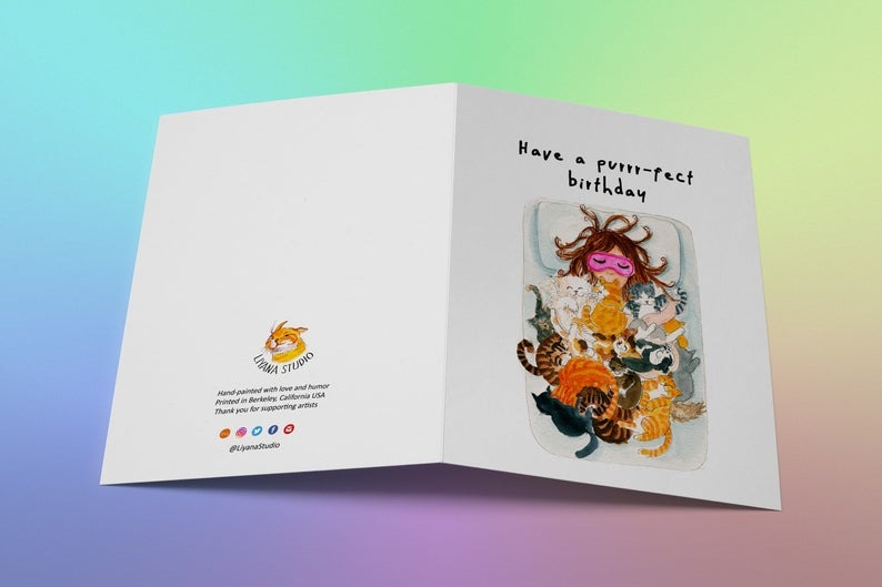 SP - Crazy Cat Lady Birthday Card