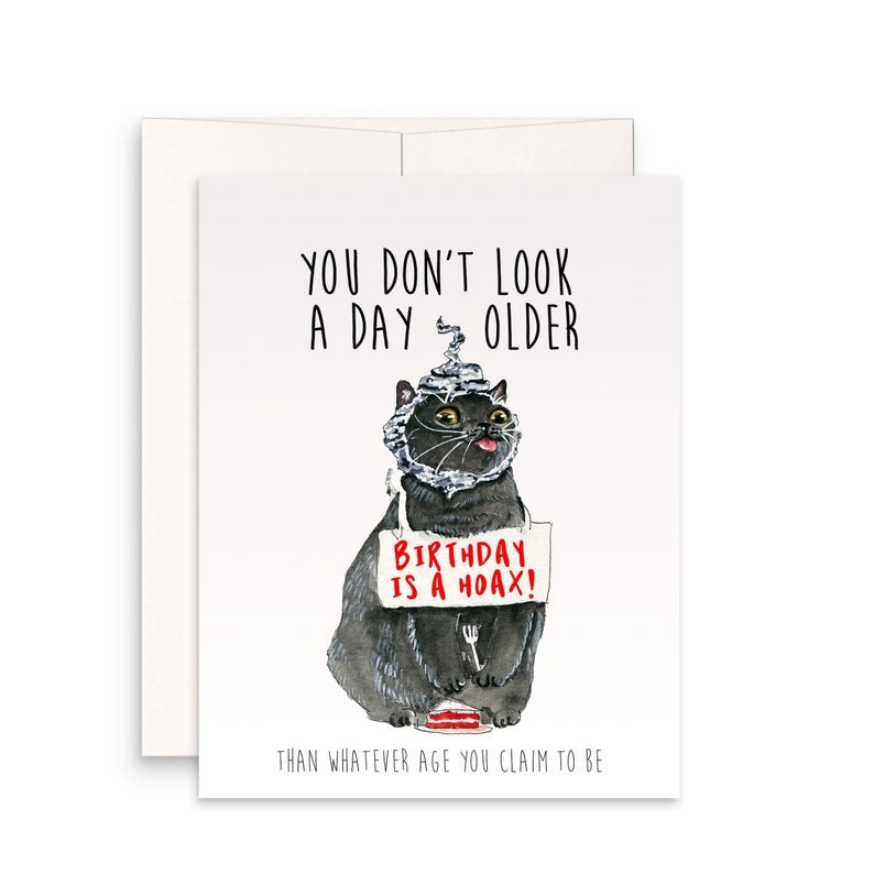 SP - Birthday Hoax Cat Card
