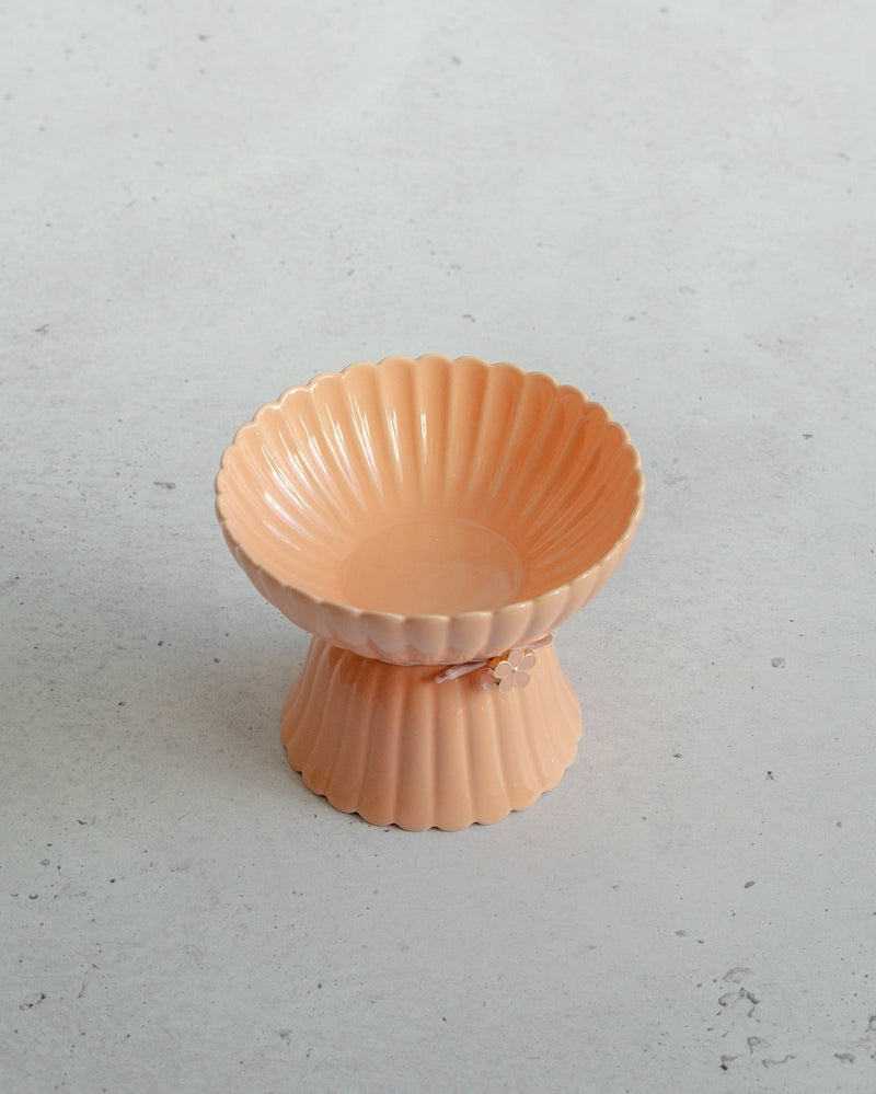 SP - Ceramic Scallop Cat Bowl
