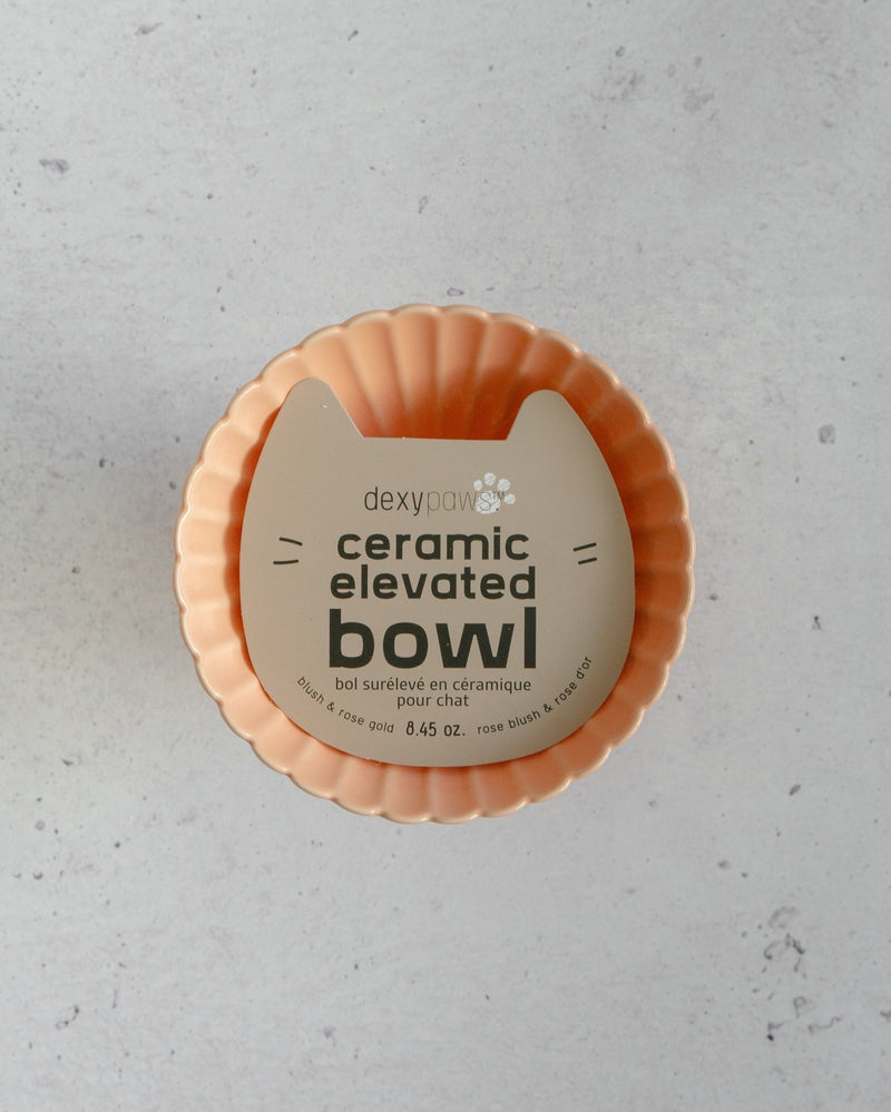 SP - Ceramic Scallop Cat Bowl