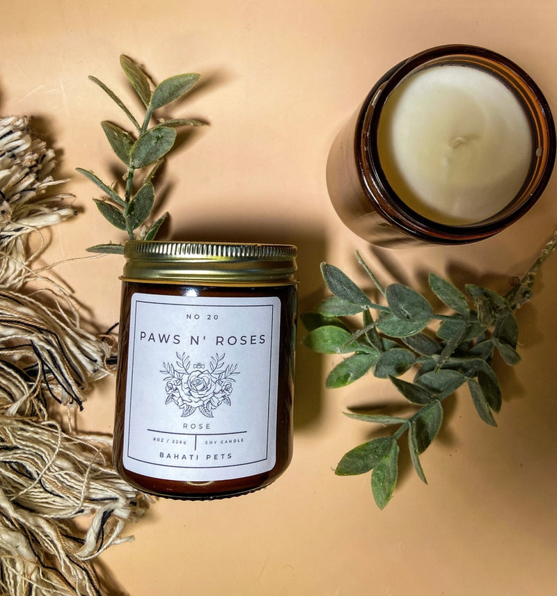 SP - Paws 'N' Roses - Soy Odor Eliminating Candle