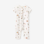 BA - On The Farm Jumpsuit Organic Muslin Short Sleeve