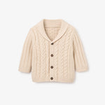 BA - Rainy Day V-Neck Horseshoe Cable Cardigan