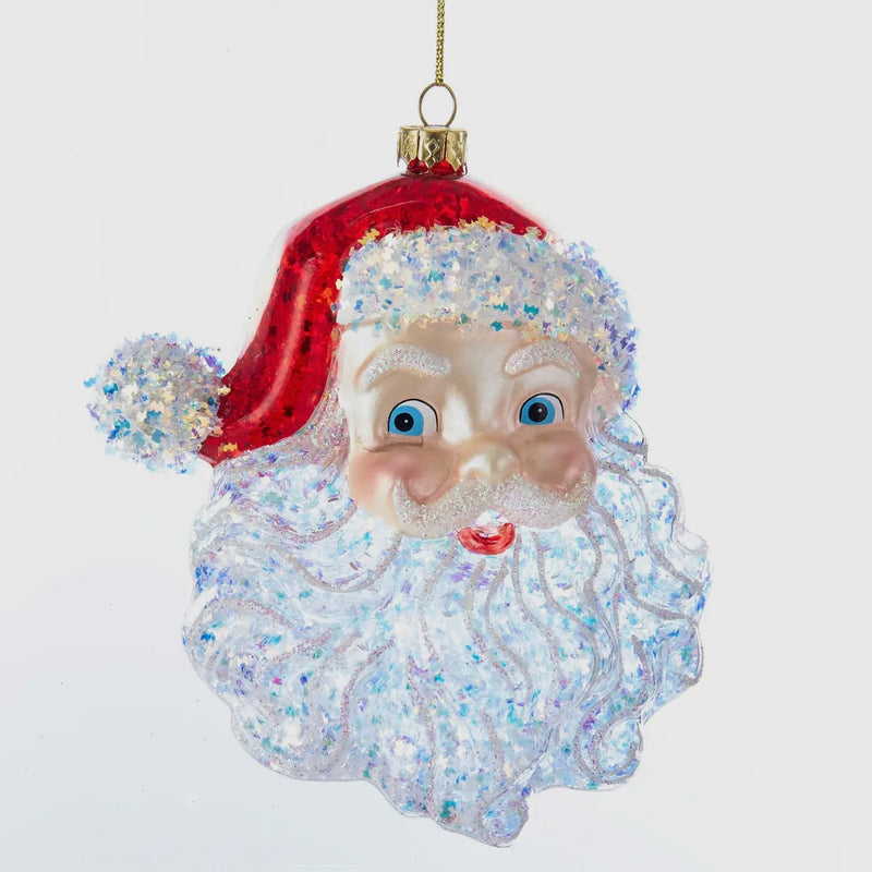 CC KURT ADLER GLASS SANTA HEAD