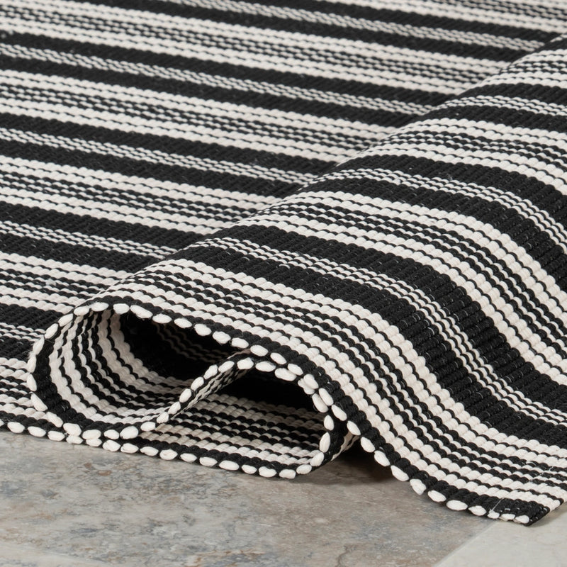 BB- Handwoven Striped Runner Rug (2.6 x 8')