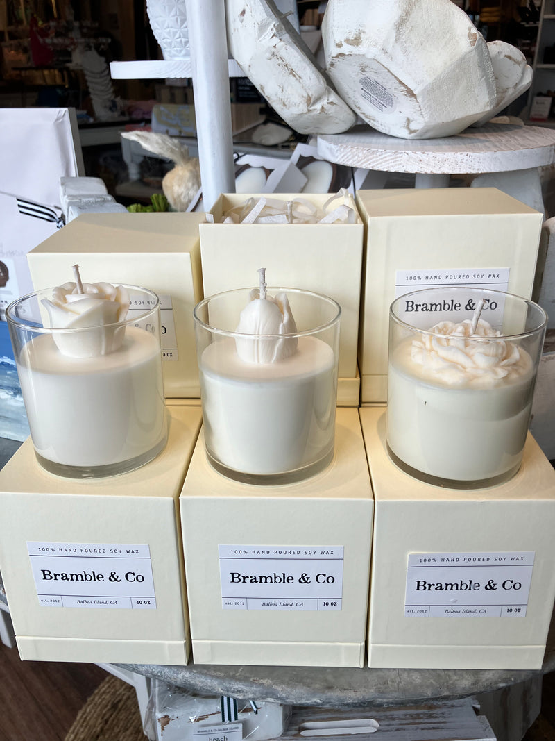 BC flower embossed candles